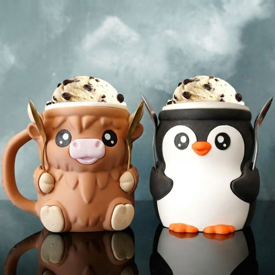 The Ultimate Ice Cream Buddy Bundle | Penguin & Highland Cow